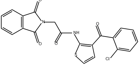 2H-Isoindole-2-acetamide, N-[3-(2-chlorobenzoyl)-2-thienyl]-1,3-dihydro-1,3-dioxo-