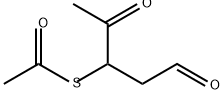 Ethanethioic acid, S-[2-oxo-1-(2-oxoethyl)propyl] ester Struktur