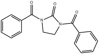 2-Imidazolidinone, 1,3-dibenzoyl- Struktur