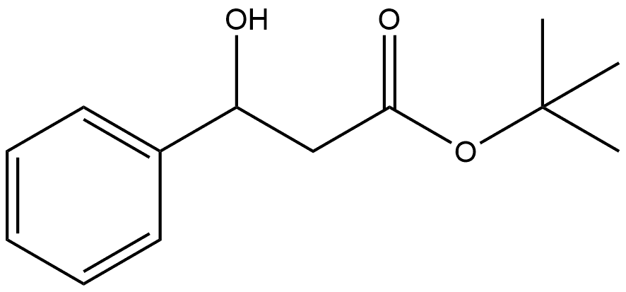 Benzenepropanoic acid, β-hydroxy-, 1,1-dimethylethyl ester Struktur