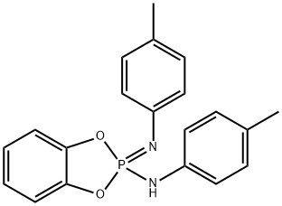 N-(4-methylphenyl)-2-(4-methylphenyl)imino-1,3,2$l^{5}-benzodioxaphosphol-2-amine Struktur