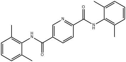 2-N,5-N-bis(2,6-dimethylphenyl)pyridine-2,5-dicarboxamide Struktur