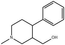 3-Piperidinemethanol, 1-methyl-4-phenyl- Struktur