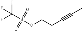 Methanesulfonic acid, 1,1,1-trifluoro-, 3-pentyn-1-yl ester Struktur