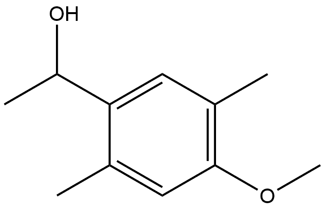 1-(4-methoxy-2,5-dimethylphenyl)ethan-1-ol Struktur