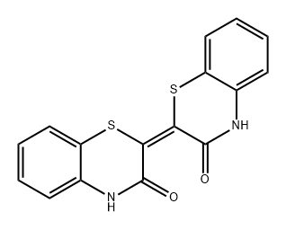 2H-1,4-Benzothiazin-3(4H)-one, 2-(3,4-dihydro-3-oxo-2H-1,4-benzothiazin-2-ylidene)-, (2Z)- Struktur