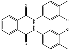 1-N,2-N-bis(3-chloro-4-methylphenyl)benzene-1,2-dicarboxamide Struktur