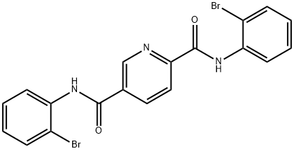 2-N,5-N-bis(2-bromophenyl)pyridine-2,5-dicarboxamide Struktur