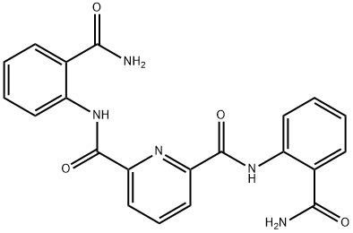 2-N,6-N-bis(2-carbamoylphenyl)pyridine-2,6-dicarboxamide Struktur