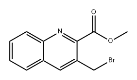 2-Quinolinecarboxylic acid, 3-(bromomethyl)-, methyl ester