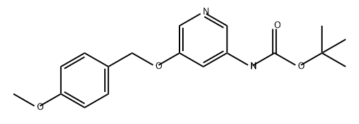 Carbamic acid, [5-[(4-methoxyphenyl)methoxy]-3-pyridinyl]-, 1,1-dimethylethyl ester (9CI) Struktur