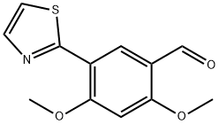 Benzaldehyde, 2,4-dimethoxy-5-(2-thiazolyl)-