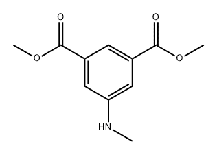 1,3-Benzenedicarboxylic acid, 5-(methylamino)-, 1,3-dimethyl ester Struktur