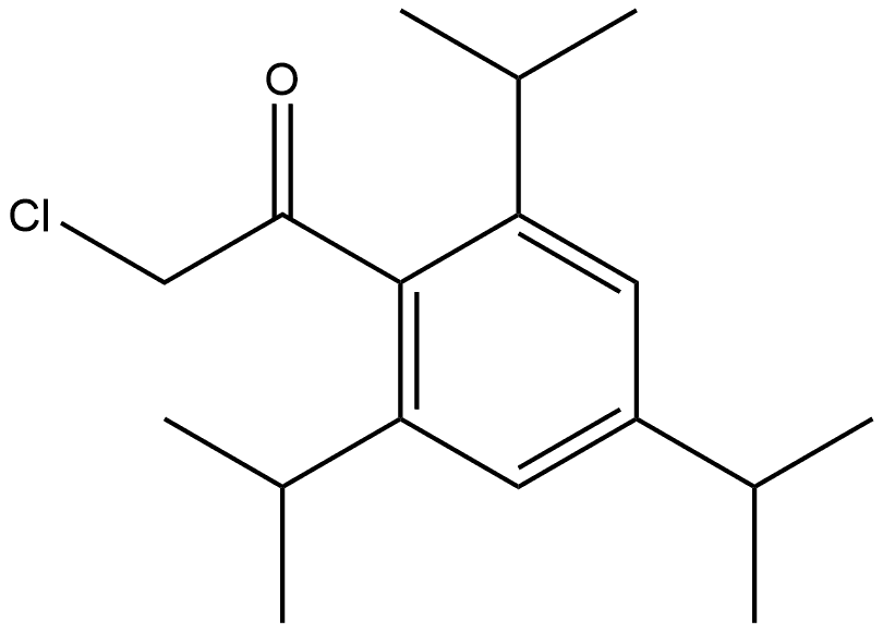 2-Chloro-1-[2,4,6-tris(1-methylethyl)phenyl]ethanone Struktur