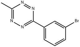 3-(3-Bromophenyl)-6-methyl-1,2,4,5-tetrazine Struktur