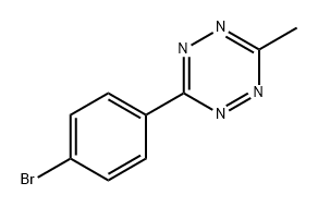 1,2,4,5-Tetrazine, 3-(4-bromophenyl)-6-methyl- Struktur