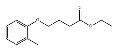 Butanoic acid, 4-(2-methylphenoxy)-, ethyl ester Struktur