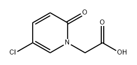 1(2H)-Pyridineacetic acid, 5-chloro-2-oxo- Struktur