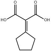 Propanedioic acid, 2-cyclopentylidene- Struktur