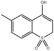 2H-1-Benzothiopyran-4-ol, 6-methyl-, 1,1-dioxide Struktur