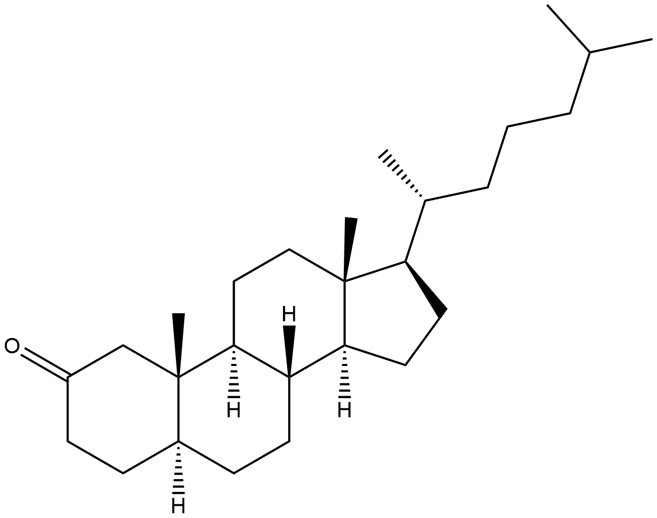 Cholestan-2-one, (5α)- Struktur