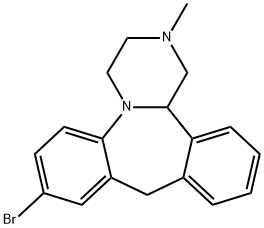 Dibenzo[c,f]pyrazino[1,2-a]azepine, 8-bromo-1,2,3,4,10,14b-hexahydro-2-methyl- Struktur