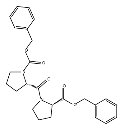 L-Proline, 1-[(phenylmethoxy)carbonyl]-L-prolyl-, phenylmethyl ester Struktur