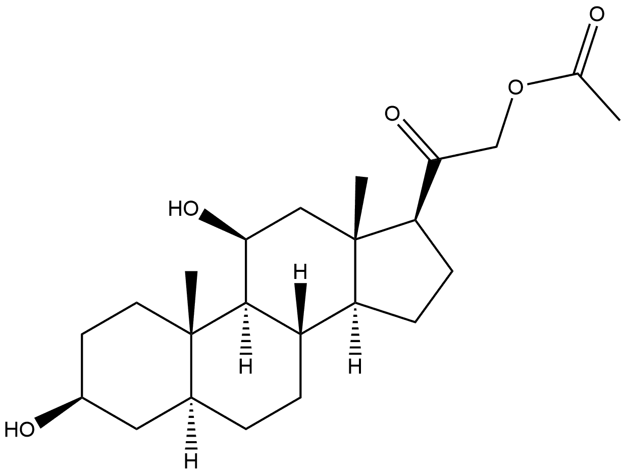 Pregnan-20-one, 21-(acetyloxy)-3,11-dihydroxy-, (3β,5α,11β)- (9CI)