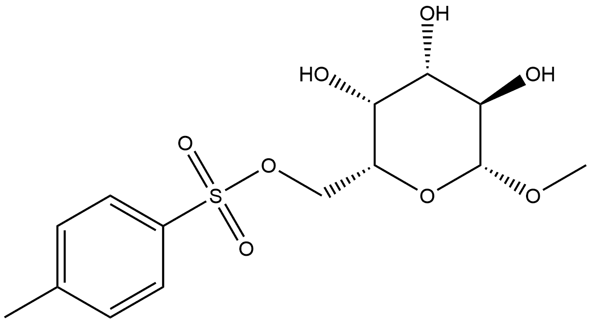 Methyl 6-O-tosyl-β-D-galactopyranoside Struktur