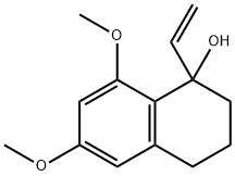 1-Naphthalenol, 1-ethenyl-1,2,3,4-tetrahydro-6,8-dimethoxy- Struktur