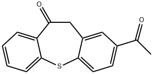 Dibenzo[b,f]thiepin-10(11H)-one, 2-acetyl- Struktur