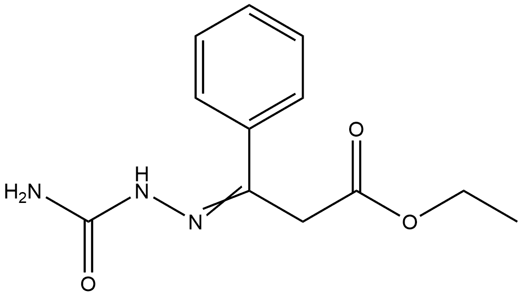 Benzenepropanoic acid, β-[2-(aminocarbonyl)hydrazinylidene]-, ethyl ester