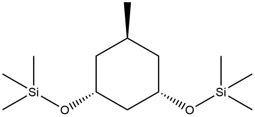 (1α,3α,5β)-5-Methyl-1,3-bis(trimethylsiloxy)cyclohexane Struktur