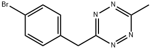 3-[(4-Bromophenyl)methyl]-6-methyl-1,2,4,5-tetrazine Struktur