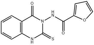 N-(4-oxo-2-sulfanylidene-1H-quinazolin-3-yl)furan-2-carboxamide Struktur