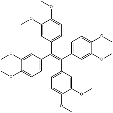 1,1,2,2-tetrakis(3,4-dimethoxyphenyl)ethene 結(jié)構(gòu)式