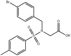 Glycine, N-[(4-bromophenyl)methyl]-N-[(4-methylphenyl)sulfonyl]- Struktur