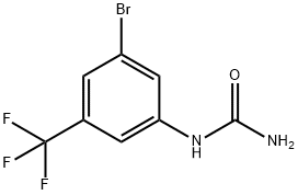 3-Bromo-5-(trifluoromethyl)phenylurea Structure