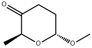 2H-Pyran-3(4H)-one, dihydro-6-methoxy-2-methyl-, (2S-trans)- (9CI)