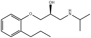 2-Propanol, 1-[(1-methylethyl)amino]-3-(2-propylphenoxy)-, (2S)- Struktur