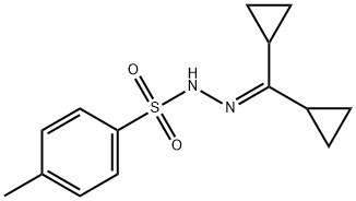 N'-(Dicyclopropylmethylidene)-4-methylbenzene-1-sulfonohydrazide Struktur