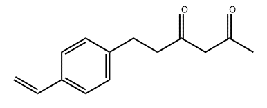 2,4-Hexanedione, 6-(4-ethenylphenyl)- Struktur