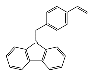 9H-Carbazole, 9-[(4-ethenylphenyl)methyl]- Struktur