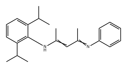 Benzenamine, 2,6-bis(1-methylethyl)-N-[1-methyl-3-(phenylimino)-1-buten-1-yl]- Struktur