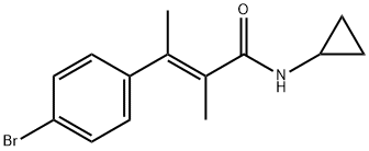 4-Bromo-N-cyclopropyl-α,β-dimethylcinnamamide Struktur