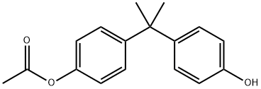 Phenol, 4-[1-[4-(acetyloxy)phenyl]-1-methylethyl]- (9CI) Struktur