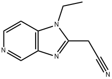 1H-Imidazo[4,5-c]pyridine-2-acetonitrile, 1-ethyl- Struktur