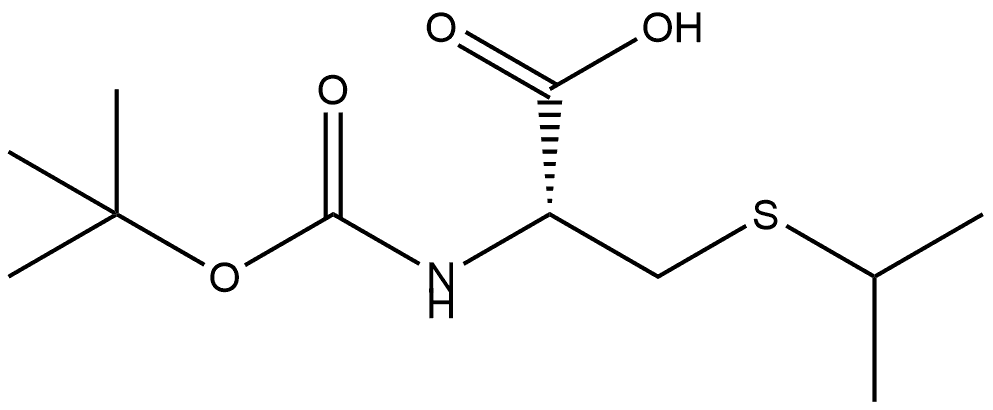 Boc-S-isopropyl-L-cysteine Struktur