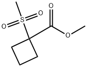 Cyclobutanecarboxylic acid, 1-(methylsulfonyl)-, methyl ester Struktur