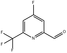 2-Pyridinecarboxaldehyde, 4-fluoro-6-(trifluoromethyl)- Struktur